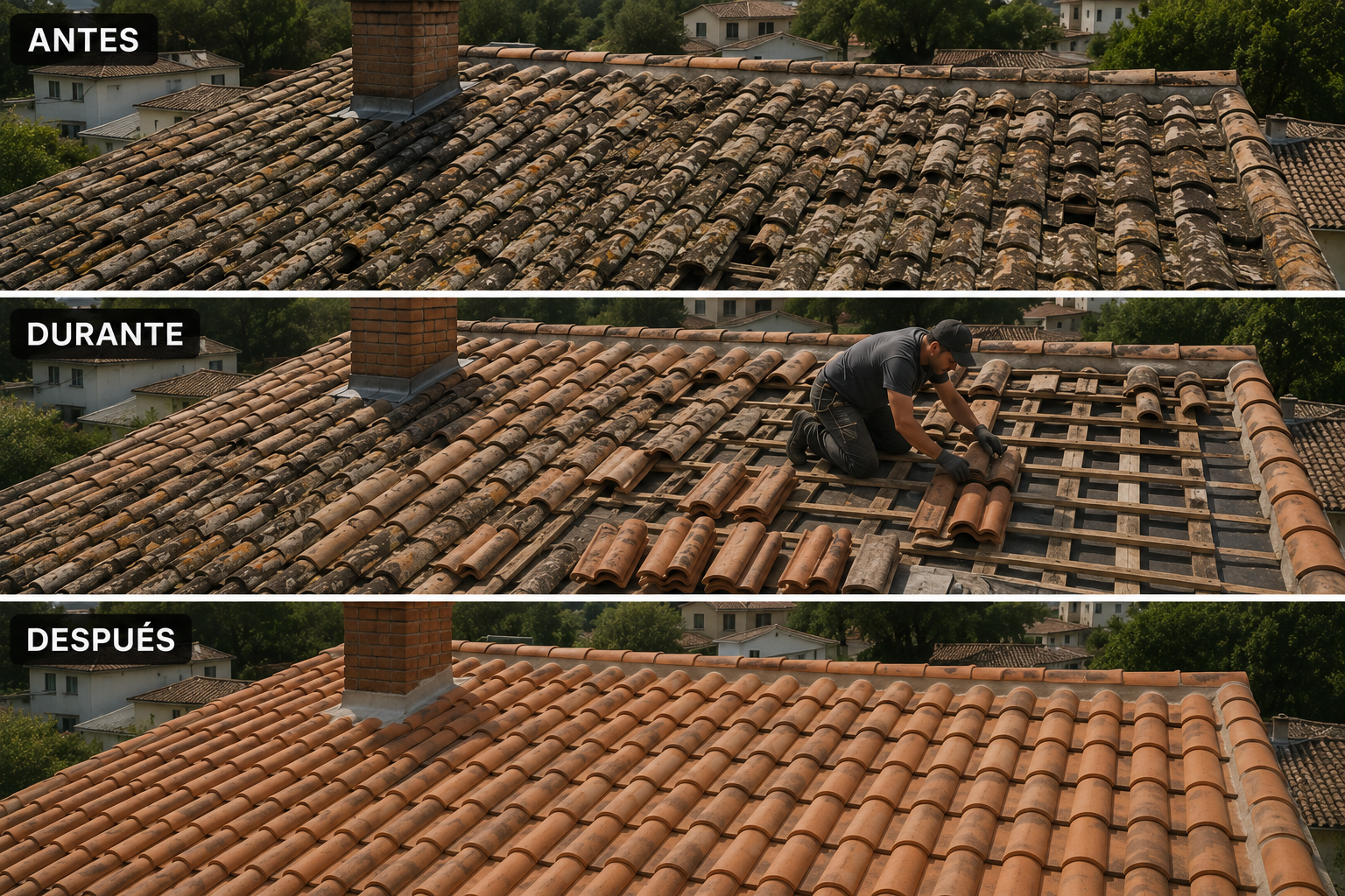 Rehabilitación de tejado en Alcalá de Henares