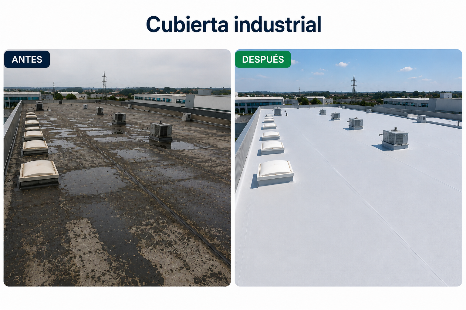 Impermeabilización de nave industrial
